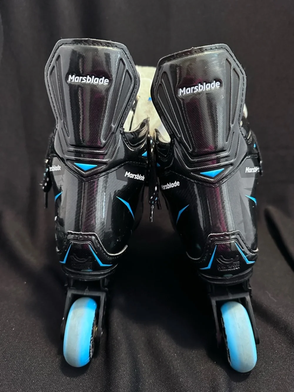 Marsblade Kids Inline Hockey Skates - Black and Blue Sz. 12Y